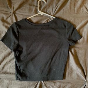 Black crop top